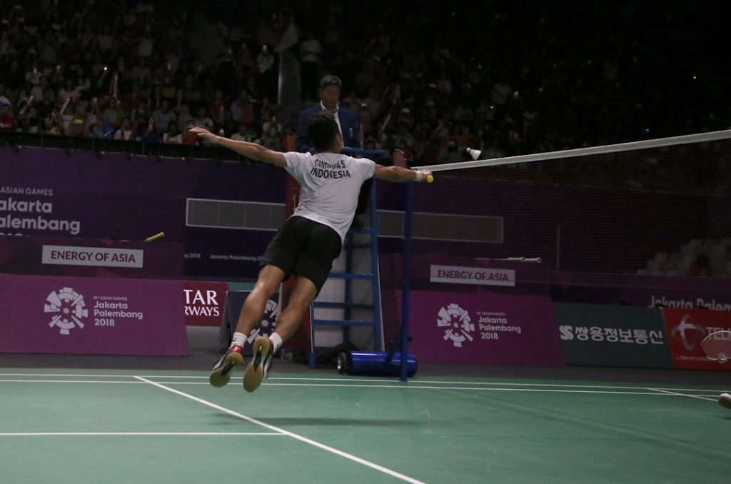 badminton player at Asian Games in Jakarta, August 2018